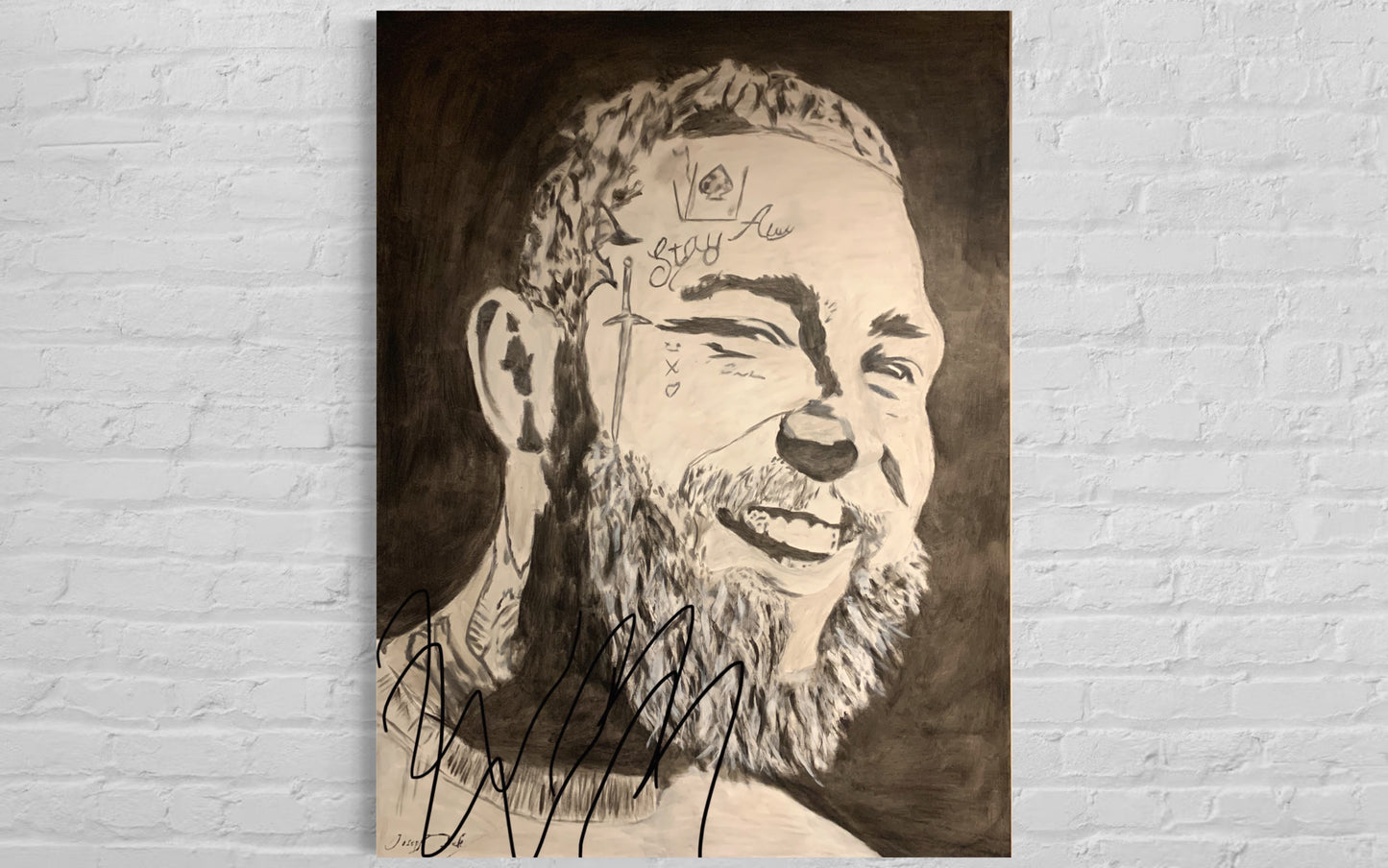 Post Malone Original 30x40 Artwork